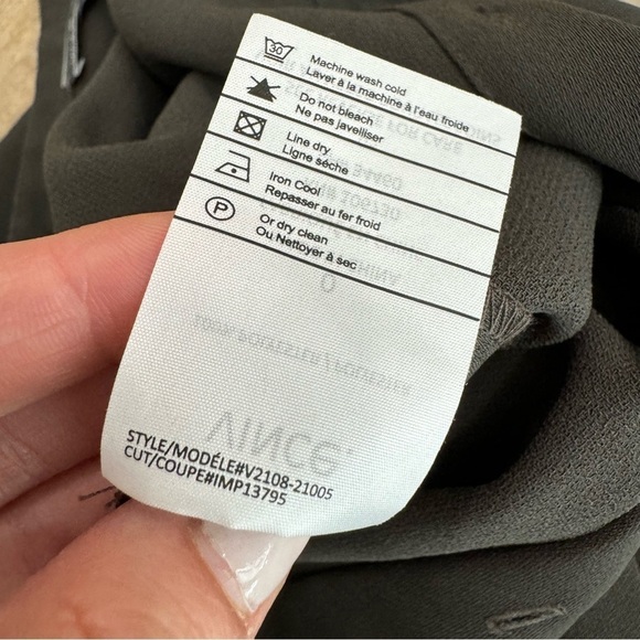 Vince Women’s Sleeveless Jumpsuit Crepe Jogger Drawstring Waist Green 0 - Picture 10 of 10